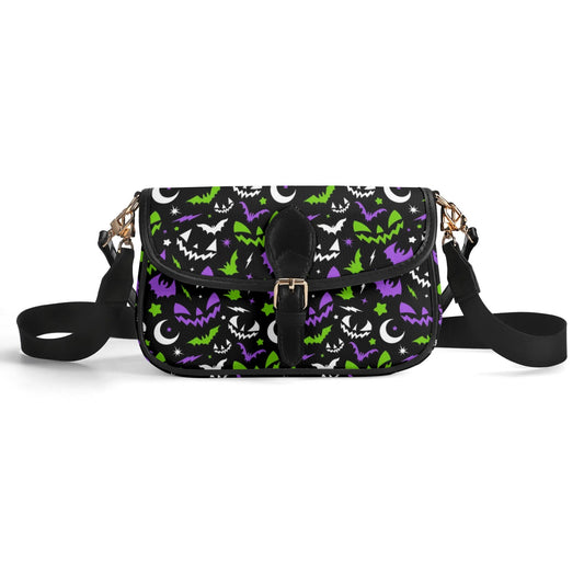 Fun Frights BWPG Buckle Faux Leather Purse