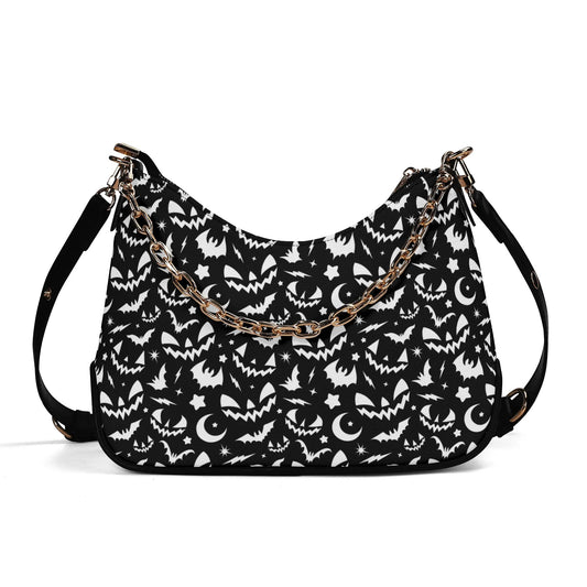 Fun Frights Retro Cute BW Faux Leather Purse