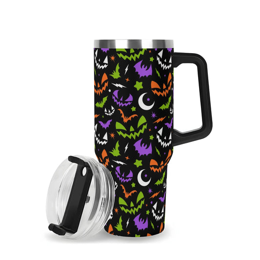 Fun Frights Retro Cute Halloween BWOGP 40oz Stainless Tumbler