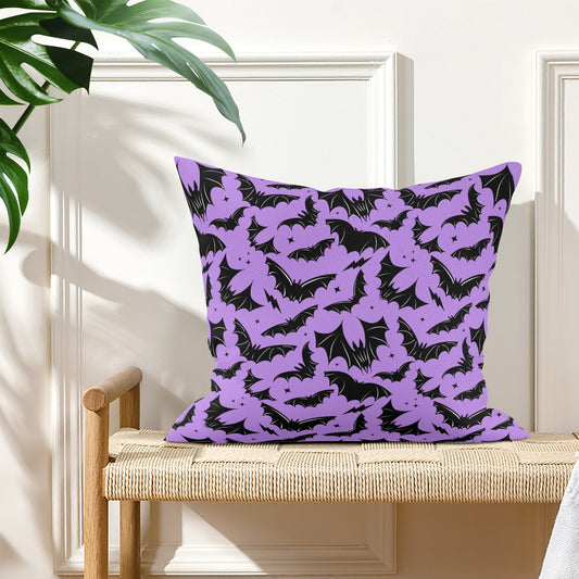 Batty Bats 22 Purple Black Gothic Pillow Cover - Available in 5 Sizes