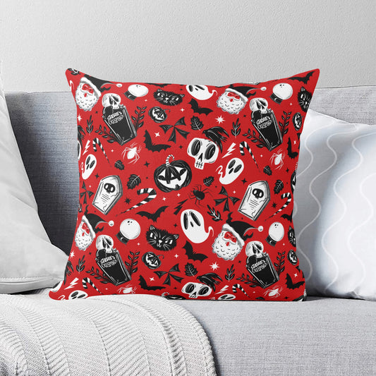 Cemetery Creeps 22 Spooky Creepmas Xmas Pillow Cover - Available in 5 Sizes