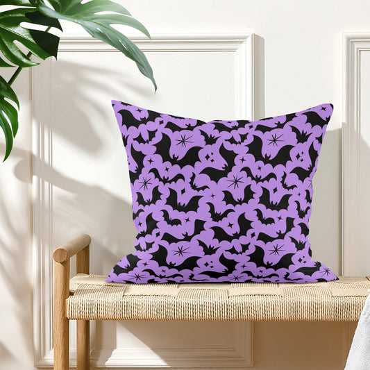 Batty Bats 24 Lavender Black Gothic Pillow Cover - Available in 5 Sizes