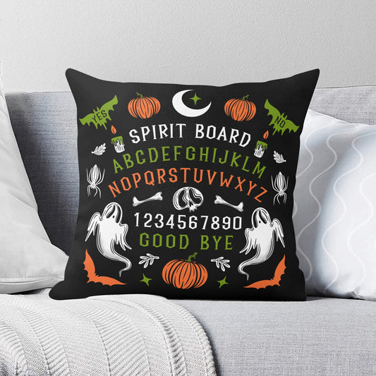 Spooky Halloween Spirit Board Pillow Cover - Available in 5 Sizes