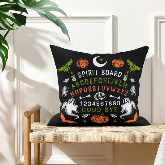 Spooky Halloween Spirit Board Pillow Cover - Available in 5 Sizes