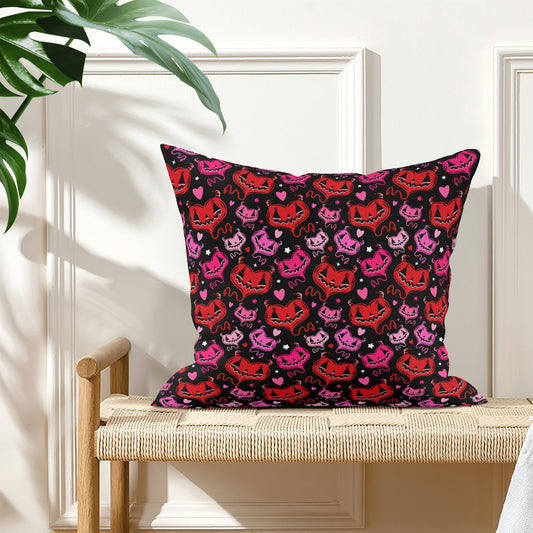 Spooky Cute Devil Hearts 3 Valloween Pillow Cover - Available in 5 Sizes