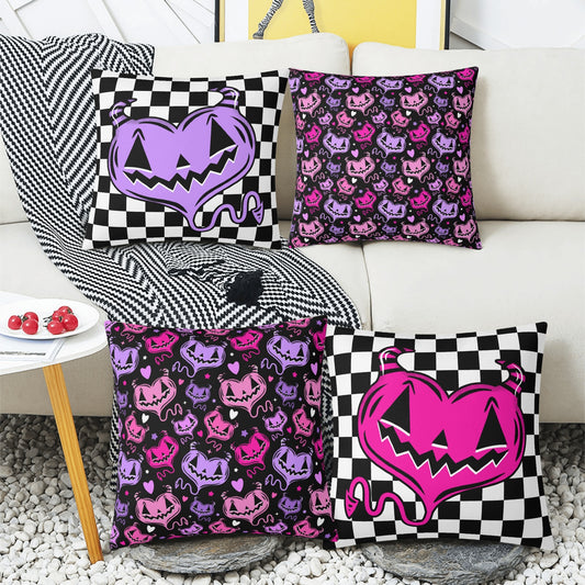 Spooky Valloween Set of 4 Pillow Covers