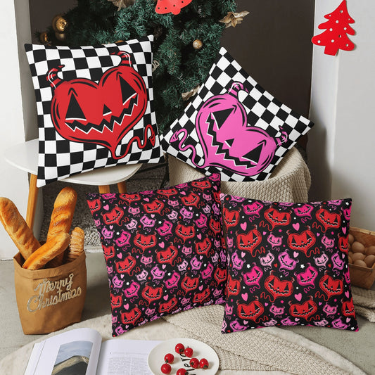 Spooky Valloween Set of 4 Pillow Covers