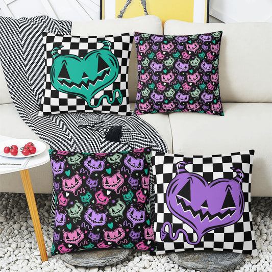 Spooky Valloween Set of 4 Pillow Covers