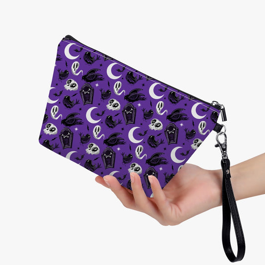 Ravens Hollow 2023 Purple Zipper Sling Cosmetic Bag