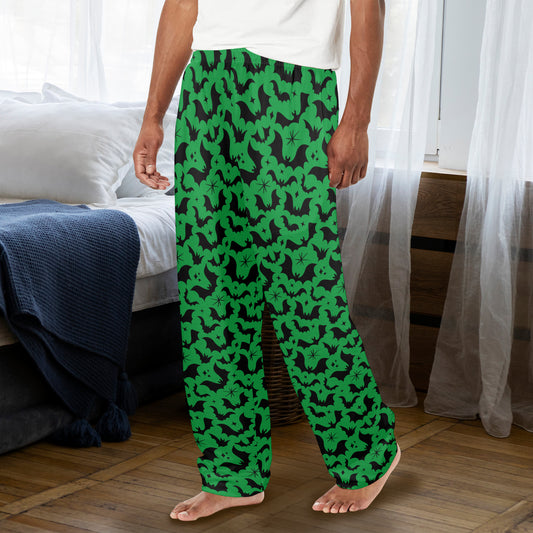 Batty Bats 24 Green Lounge/Pajama Pants with Pockets