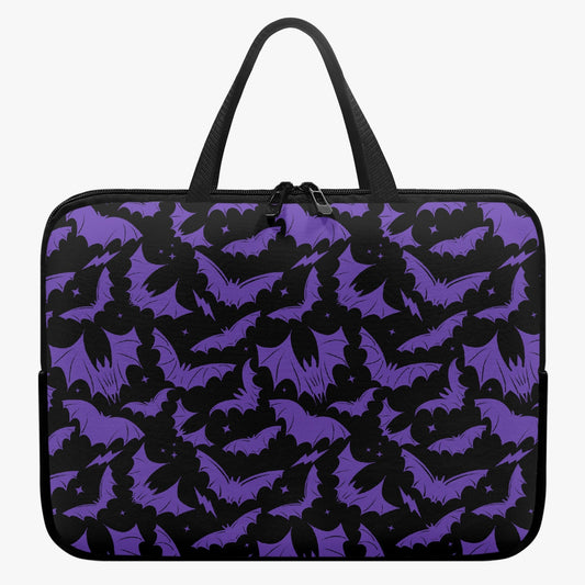 Batty Bats 2023 Black with Purple Laptop Sleeve