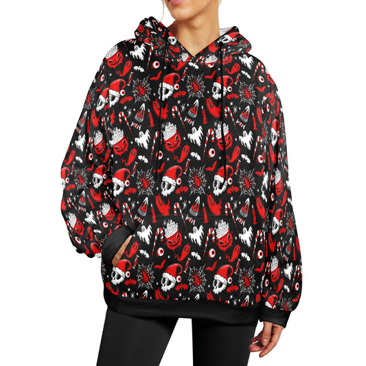 Creepmas Creeps Red Soft Fleece Hoodie Sweatshirt