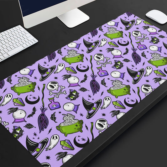 Magick Curio Lavender Back Purple Orchid Green Gaming Mouse Pad/Desk Mat