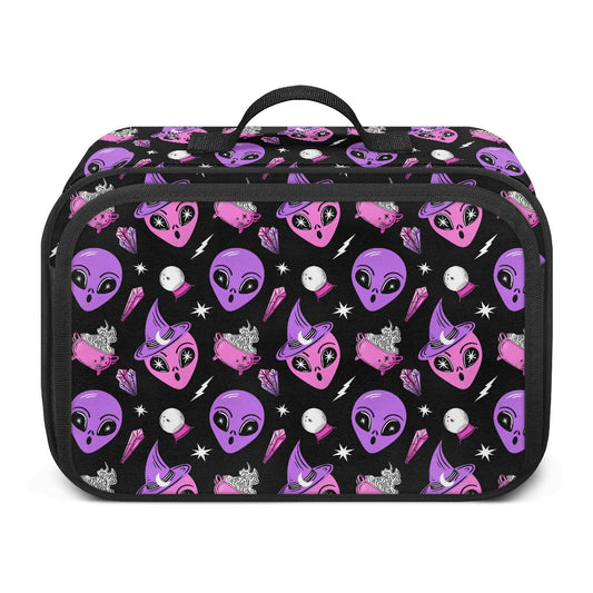 Spooky Gothic Alien Witch Goth Utility Travel Shopping Cart Stroller Bag Purse