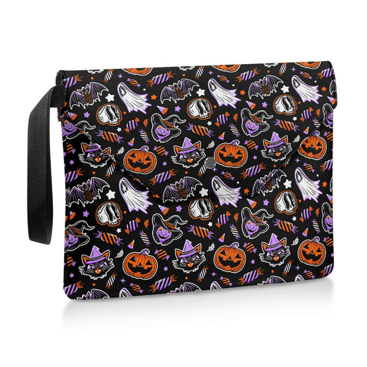 Trick or Treat 24 BWPO Spooky Gothic Book Kindle Planner Sleeve with Strap