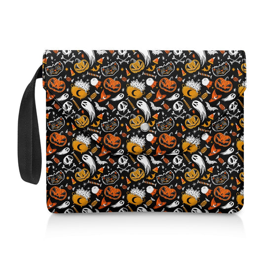 Trick or Treat 23 BWOGLD Spooky Cute Halloween Book Kindle Planner Sleeve with Strap