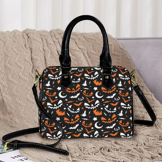 Nite Frights 24 BLKWTOR Boston Handbag Purse