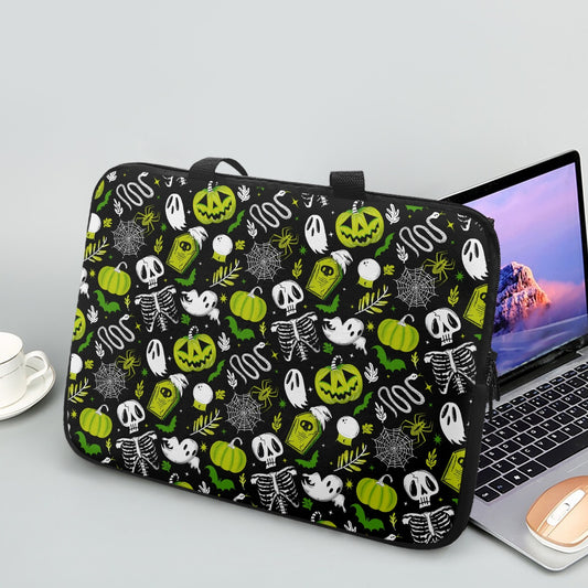 Everything Halloween 2022 Green Chartreuse Laptop Sleeve