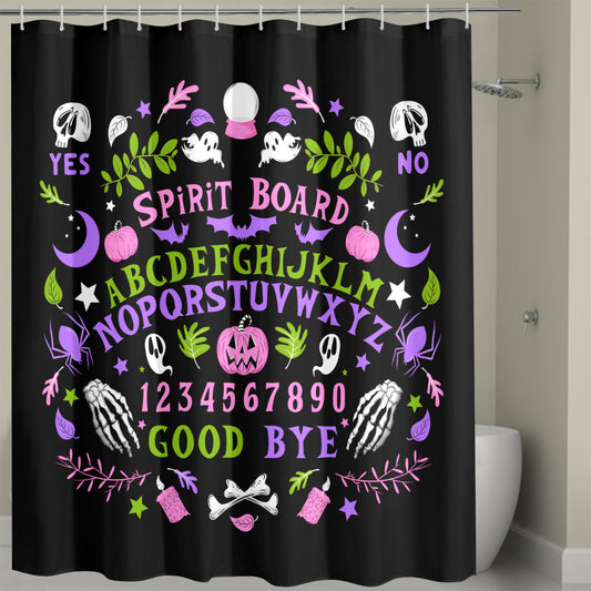 Spirit Board Pastel Goth  Spooky Shower Curtain