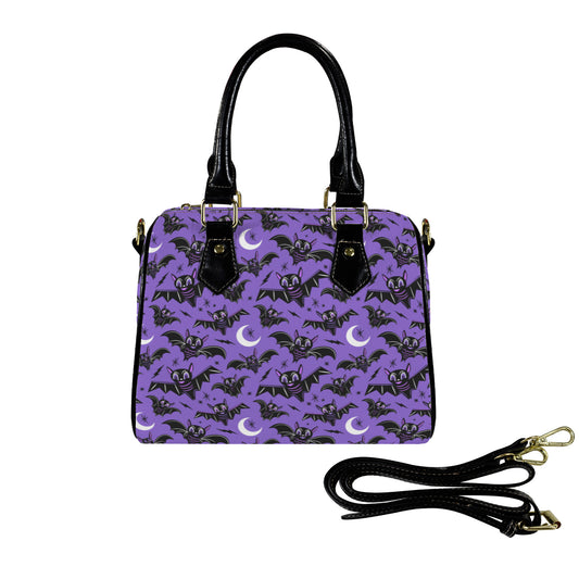 Oh Bats! 22 PRPBLK Boston Handbag Purse