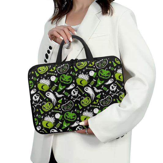 Trick or Treat 2023 Green Chartreuse Laptop Sleeve