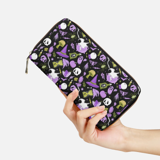 Cast A Spell 2022 Lavender, Purple, Chartreuse Zipper Wallet