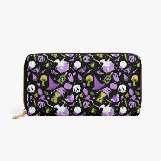 Cast A Spell 2022 Lavender, Purple, Chartreuse Zipper Wallet