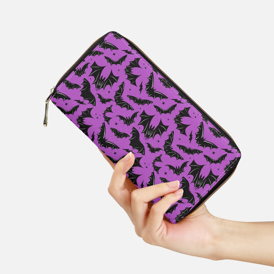 Batty Bats 2023 Orchid Zipper Wallet