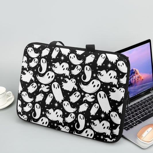 Ghosties 2022 Black and White Laptop Sleeve