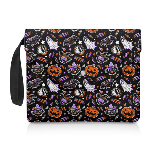 Trick or Treat 24 BWPO Spooky Gothic Book Kindle Planner Sleeve with Strap