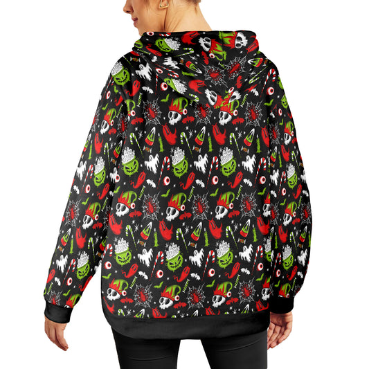 Creepmas Creeps Red Green Soft Fleece Hoodie Sweatshirt