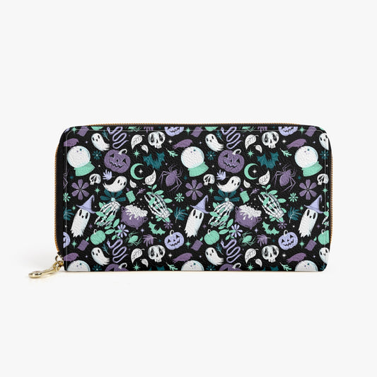 Haunted Hideaway 2022 Teal, Mint, Purple Zipper Wallet