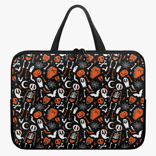 Dearly Departed 2021 Black, White, Orange Laptop Sleeve