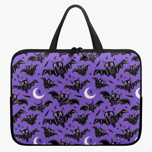 Oh Bats Purple Orchid Laptop Sleeve