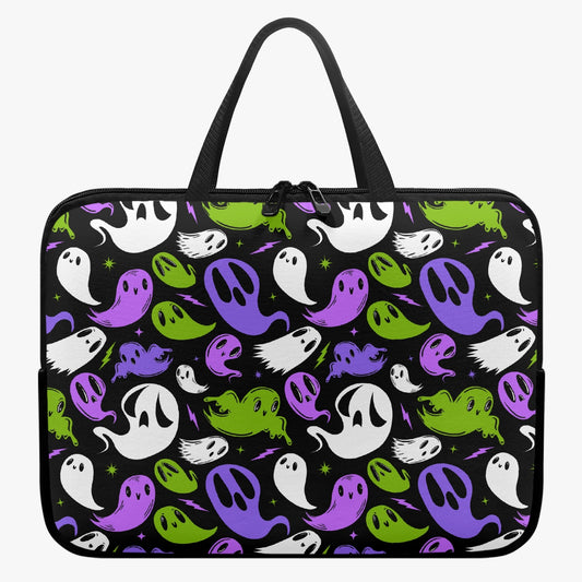 Ghosties 2023 Purple Orchid Chartreuse Laptop Sleeve