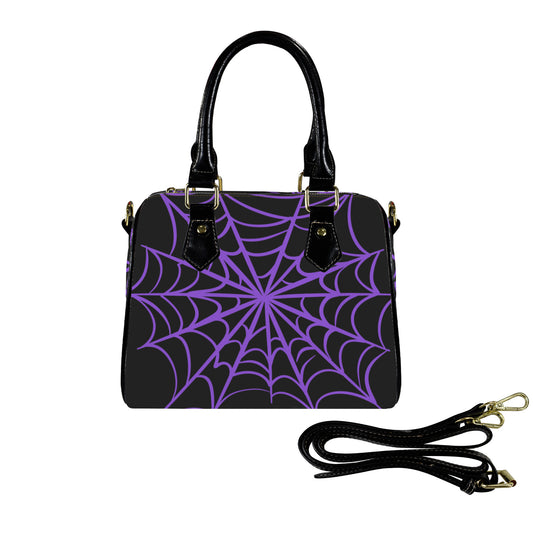 Spooky Gothic Spiderweb BPRP Boston Handbag Purse