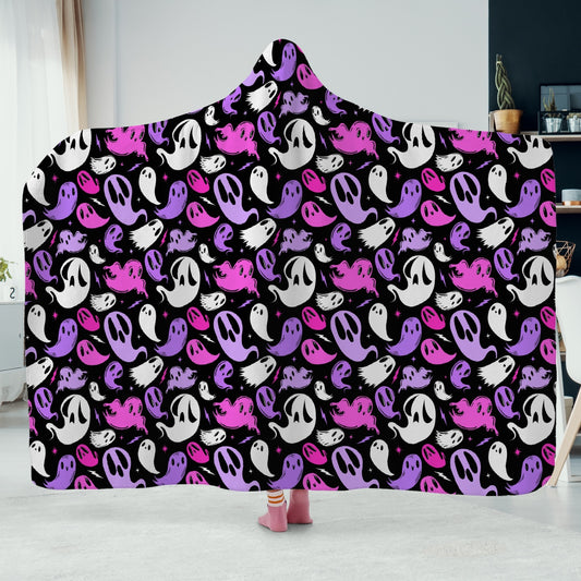 Ghosties 2023 Pink Orchid Hooded Blanket