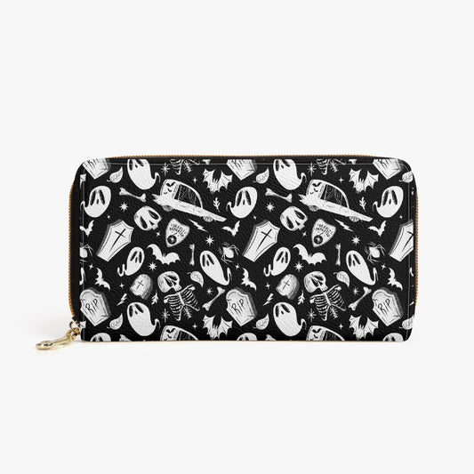 Dearly Departed 2022 Black, White Zipper Wallet