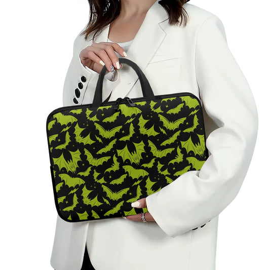 Batty Bats 2023 Black with Chartreuse Laptop Sleeve