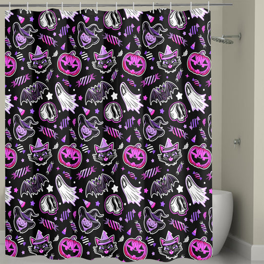 Trick or Treat 24 BWPP Shower Curtain