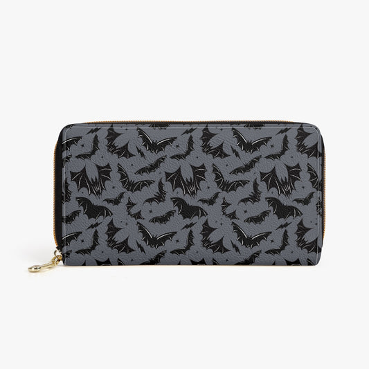 Batty Bats 2023 Gray Zipper Wallet