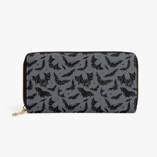 Batty Bats 2023 Gray Zipper Wallet