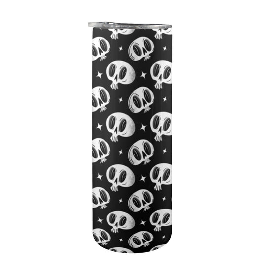 Skully 23 BW 20oz Skinny Tumbler