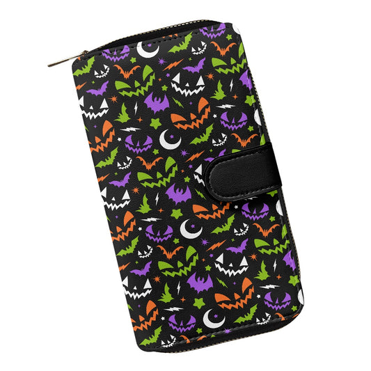 Fun Frights 24 BWOGP Spooky Retro Halloween Double Compartment Wallet