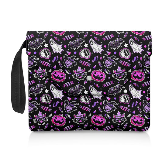 Trick or Treat 24 BWPP Spooky Gothic Book Kindle Planner Sleeve with Strap