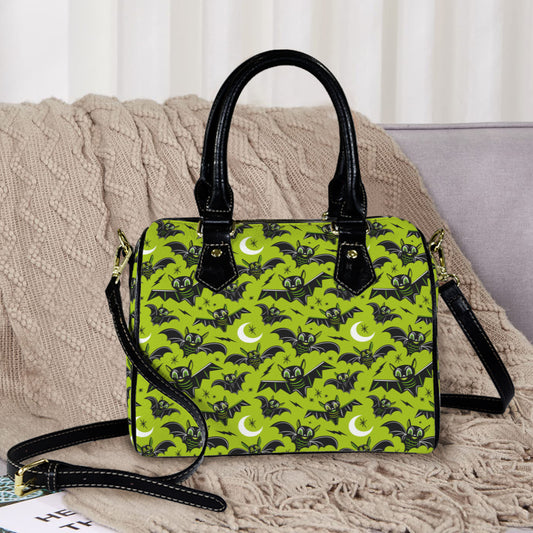 Oh Bats! 22 GRNBLK Boston Handbag Purse