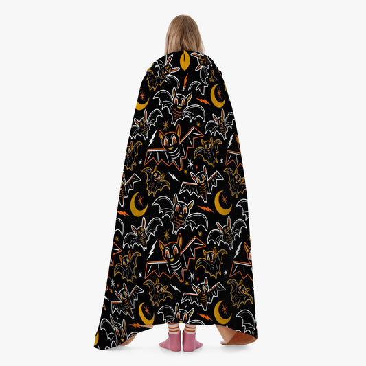 Oh Bats 2023 Black, Orange, Gold Hooded Blanket