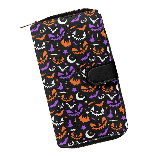 Fun Frights 24 BWOP Spooky Retro Halloween Double Compartment Wallet