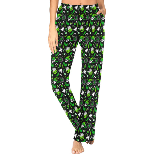 Creepmas Creeps 23 Green Lounge/Pajama Pants with Pockets