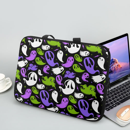 Ghosties 2023 Purple Orchid Chartreuse Laptop Sleeve